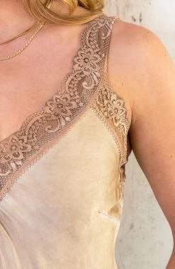 Luxury Kanten Top Brons -Kleding Promotie Winkel Luxury Kanten Top Brons 586x900 2