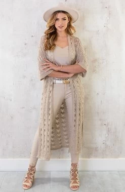 Maxi Gehaakte Vest Beige -Kleding Promotie Winkel Maxi Gehaakte Vest Beige 5 586x900 1
