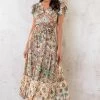 Maxi Jurk Colorful Print Beige -Kleding Promotie Winkel Maxi Jurk Colorful Print Beige 2 586x900 1
