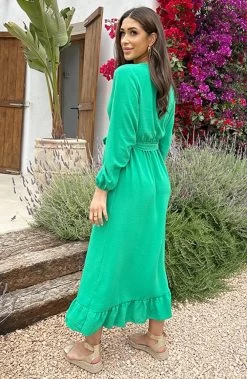 Maxi Jurk Split Bright Green 13 Maxi Jurk Split Bright Green -Kleding Promotie Winkel Maxi Jurk Split Bright Green 2 586x900 2
