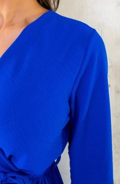 Maxi Jurk Split Kobalt -Kleding Promotie Winkel Maxi Jurk Split Kobalt 5 586x900 1