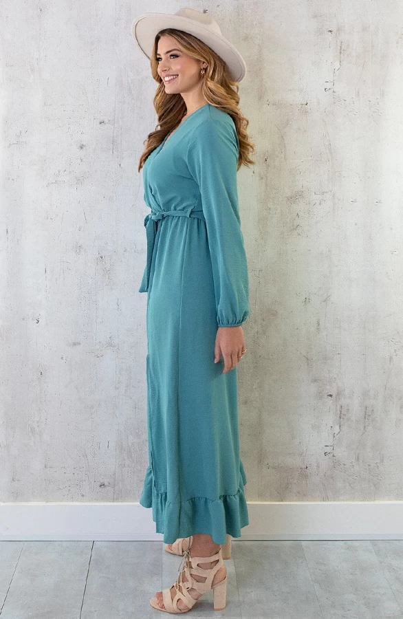 Maxi Jurk Split Mint 7 Maxi Jurk Split Mint - Afbeelding 5