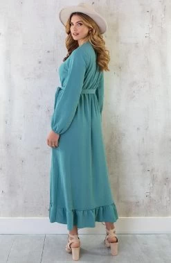 Maxi Jurk Split Mint 14 Maxi Jurk Split Mint -Kleding Promotie Winkel Maxi Jurk Split Mint 4 586x900 1
