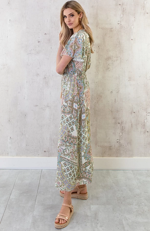 Maxi Print Jurk Army 7 Maxi Print Jurk Army - Afbeelding 5