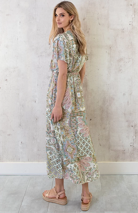 Maxi Print Jurk Army 8 Maxi Print Jurk Army - Afbeelding 6