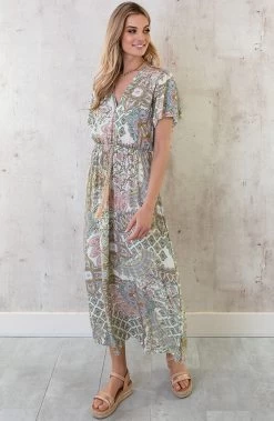 Maxi Print Jurk Army 12 Maxi Print Jurk Army -Kleding Promotie Winkel Maxi Print Jurk Army 5 586x900 1