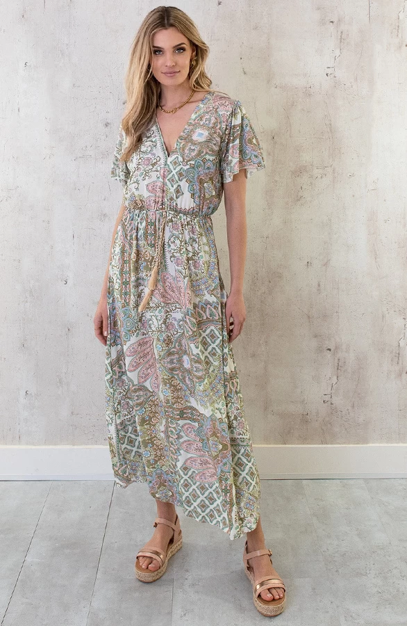 Maxi Print Jurk Army 4 Maxi Print Jurk Army - Afbeelding 2