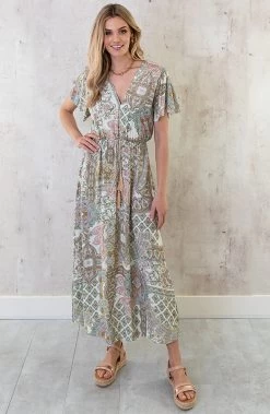 Maxi Print Jurk Army 11 Maxi Print Jurk Army -Kleding Promotie Winkel Maxi Print Jurk Army 7 586x900 1