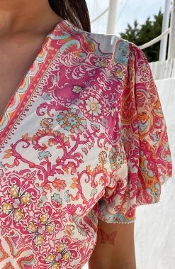 Maxi Print Jurk Fuchsia -Kleding Promotie Winkel Maxi Print Jurk Fuchsia 1 586x900 1