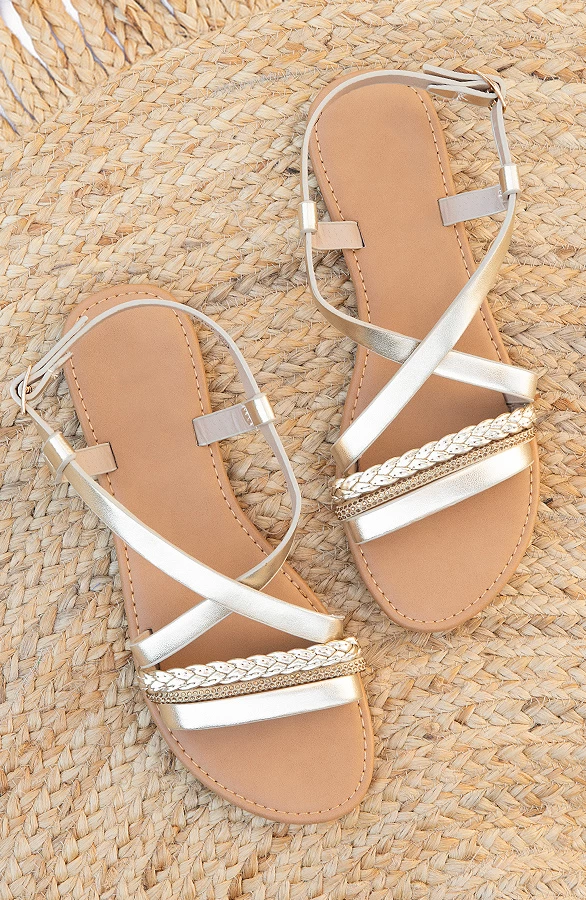 Metallic Gouden Sandalen 3 Metallic Gouden Sandalen