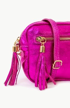 Metallic Tas Leer Fuchsia -Kleding Promotie Winkel Metallic Tasje Fuchsia 2 586x900 1