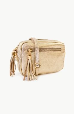 Metallic Tas Leer Goud