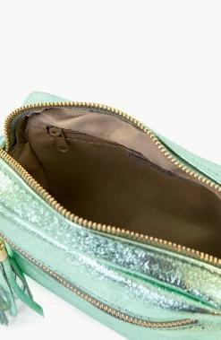 Metallic Tas Leer Mint -Kleding Promotie Winkel Metallic Tasje Mint 3 586x900 1