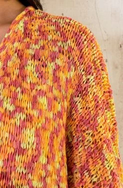 Midi Gehaakt Vest Oranje -Kleding Promotie Winkel Midi Gehaakt Vest Oranje 586x900 1