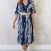 Midi Jurk Met Print Marine -Kleding Promotie Winkel Midi Jurk Met Print Marine 3 586x900 1