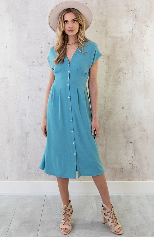 Musthave Deal Midi Knopen Jurk Sevilla 7 Musthave Deal Midi Knopen Jurk Sevilla - Afbeelding 5