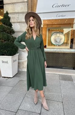 Midi Pocket Dress Army 14 Midi Pocket Dress Army -Kleding Promotie Winkel Midi Pocket Dress Army 1 586x900 1