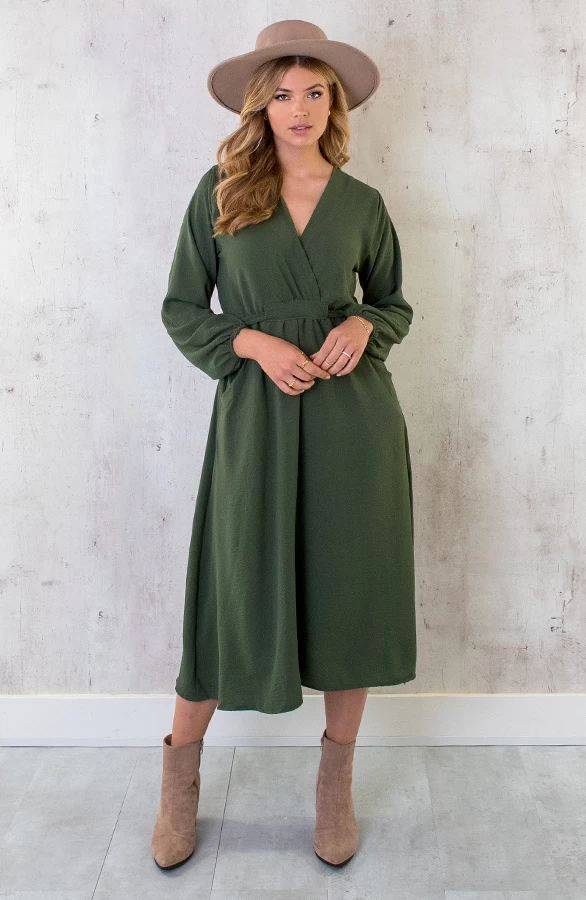 Midi Pocket Dress Army 9 Midi Pocket Dress Army - Afbeelding 7