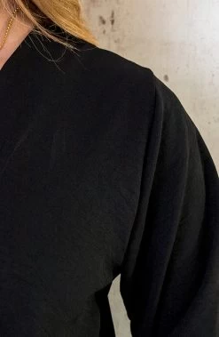 Midi Pocket Dress Zwart -Kleding Promotie Winkel Midi Pocket Dress Zwart 1 586x900 1