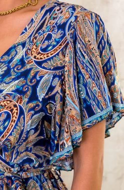 Midi Print Jurk Deluxe Kobalt -Kleding Promotie Winkel Midi Print Jurk Deluxe Kobalt 2 586x900 2