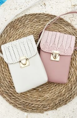 Mini Clutch Roze -Kleding Promotie Winkel Mini Clutch Ecru en Roze 2 586x900 2