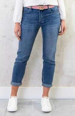 Mom Fit Jeans Dark Blue
