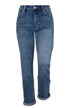 Mom Fit Jeans Dark Blue -Kleding Promotie Winkel Mom Fit Jeans Dark Blue 4 586x900 1