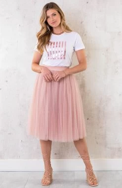 More Amour Metallic Top Rose