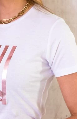 More Amour Metallic Top Rose -Kleding Promotie Winkel More Amour Metallic Top Rose 3 586x900 1