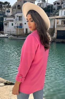 Most Needed Blazer Fuchsia -Kleding Promotie Winkel Most Needed Blazer Fuchsia 4 586x900 1