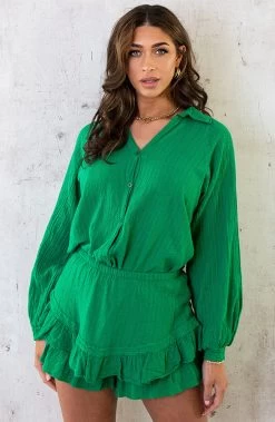 Co-ord Katoen Feminine Bright Green