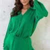 Blouse Katoen Feminine Bright Green
