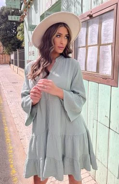 Mousseline Oversized Tuniek Mint