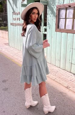 Mousseline Oversized Tuniek Mint -Kleding Promotie Winkel Mousseline Oversized Tuniek Mint 4 586x900 1