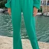 Mousseline Pants Green -Kleding Promotie Winkel Mousseline Pants Green close 586x900 1