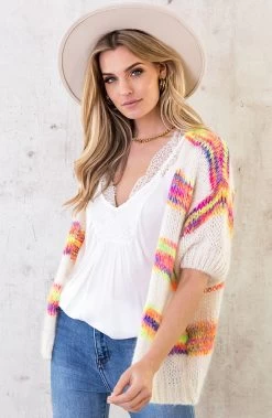 Multicolor Vest Met Korte Mouw -Kleding Promotie Winkel Multicolor Vest Met Korte Mouw 5 586x900 1