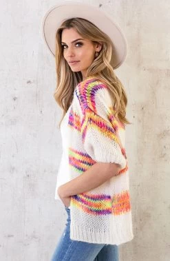 Multicolor Vest Met Korte Mouw -Kleding Promotie Winkel Multicolor Vest Met Korte Mouw 6 586x900 1