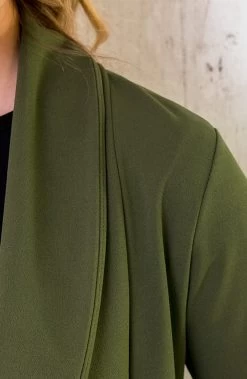 Basic Blazer Army 17 Basic Blazer Army -Kleding Promotie Winkel Musthave Deal Dames Pak Army 2 586x900 1