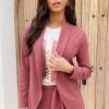 Basic Blazer Dust Roze -Kleding Promotie Winkel Musthave Deal Dames Pak Dust Roze 6 586x900 1
