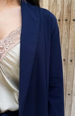 Basic Blazer Marineblauw -Kleding Promotie Winkel Musthave Deal Dames Pak Marineblauw 15 586x900 1