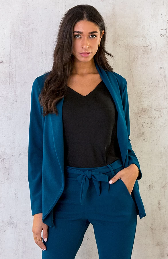 Basic Blazer Petrol 11 Basic Blazer Petrol - Afbeelding 9