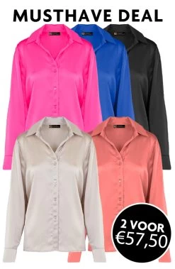 Musthave Deal Silk Oversized Blouses