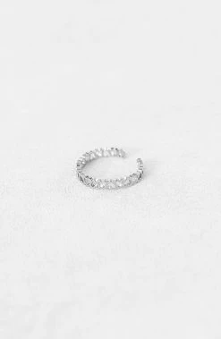 Open Hartjes Ring Zilver