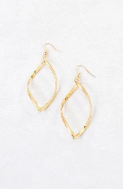 Open Twisted Oorbellen Goud