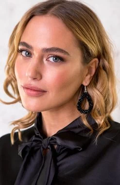 Oval Black Oorbellen -Kleding Promotie Winkel Oval Black Oorbellen 586x900 2