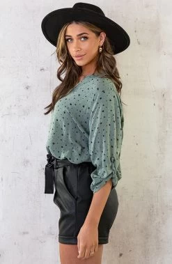 Oversized Blouse Stars Army -Kleding Promotie Winkel Oversized Blouse Stars Army 6 586x900 1