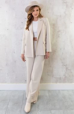 Oversized Dames Pak Beige -Kleding Promotie Winkel Oversized Dames Pak Beige 1 1 586x900 1