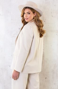 Oversized Dames Pak Beige -Kleding Promotie Winkel Oversized Dames Pak Beige 8 1 586x900 1