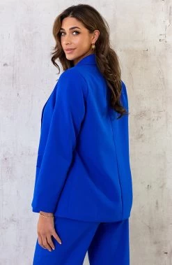 Oversized Dames Pak Kobalt -Kleding Promotie Winkel Oversized Dames Pak Kobalt 10 586x900 1