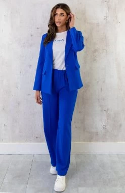 Oversized Blazer Dames Kobalt -Kleding Promotie Winkel Oversized Dames Pak Kobalt 5 586x900 3